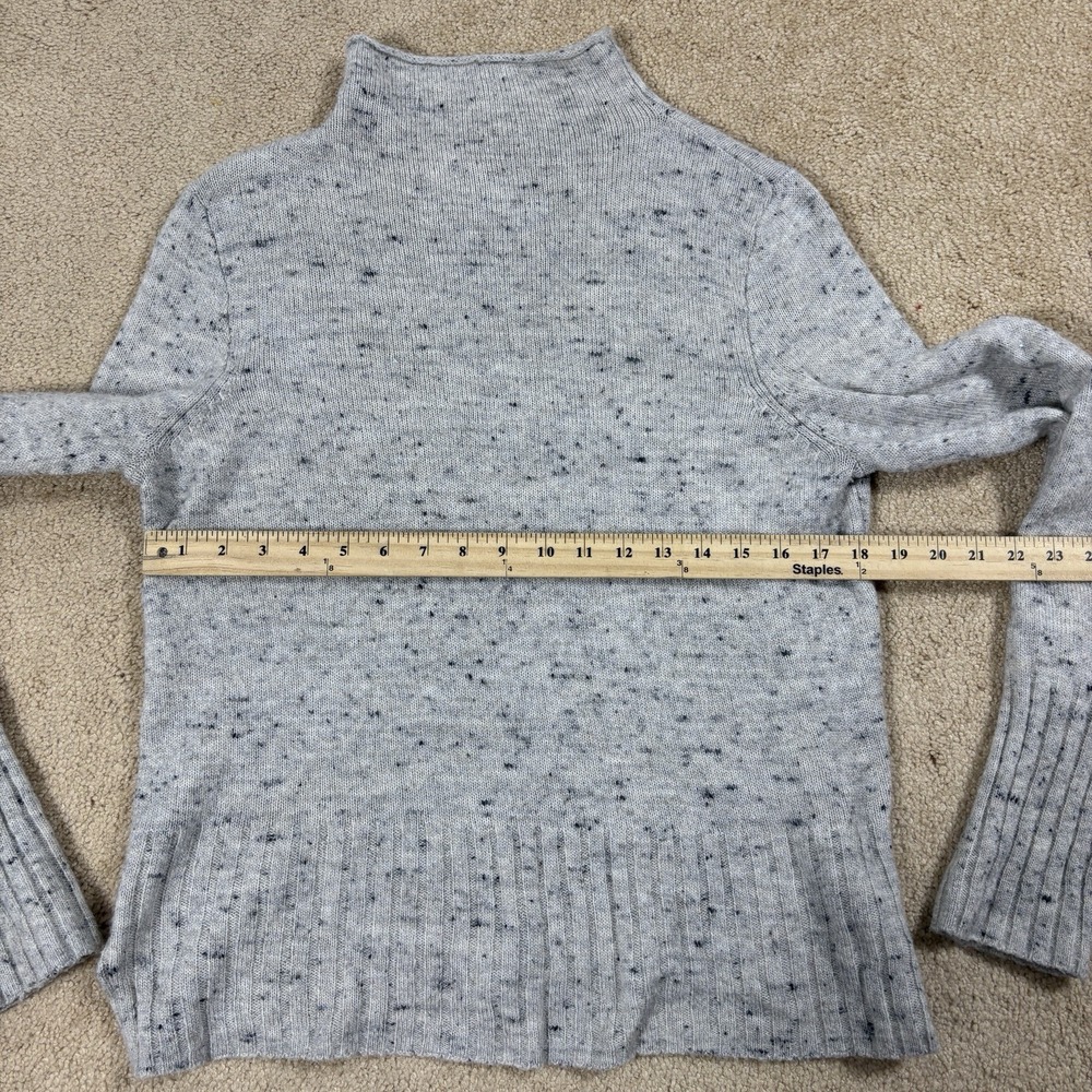 Madewell Donegal Inland Gray Coziest Yarn Turtleneck Sweater K5410 Large L - Picture 4 of 8
